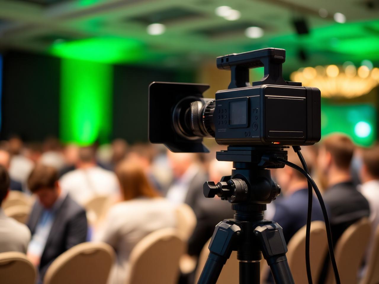 Camera-opstelling tijdens een evenement
